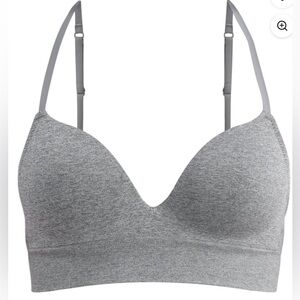 New No Boundaries Heather Gray Seamless Bra Size 2X XXL